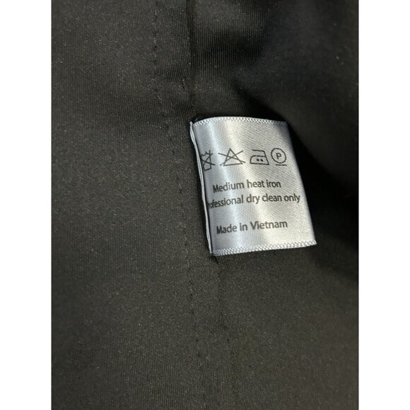 Yaly Couture Black 5 Button Collared Long Sleeve Over Coat Jacket Size Medium M - Picture 5 of 11